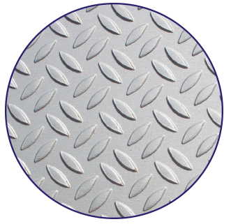 Gersten mintás alumínium járólap